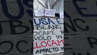 Appalti Montblanc protesta degli operai nella via del lusso a Firenze [upl. by Inaflahk643]