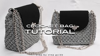 Easy Crochet Bag Tutorial for Beginners  StepbyStep Guide  DIY Crochet Bag  Trendy Crochet Bag [upl. by Rickert]