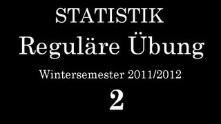 StatistikÜbung am 04112011 2 Übung [upl. by Chen]