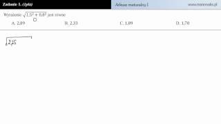 Zadanie 1  Próbny arkusz maturalny P1 poziom podstawowy [upl. by Idalla]