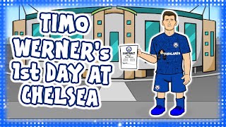 🔵TIMO WERNERs 1st DAY AT CHELSEA🔵 Not Liverpool [upl. by Immat]