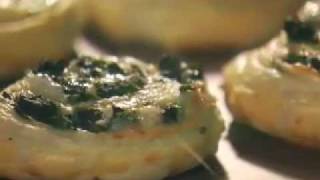 Spinach Cheese Swirls Puff Pastry Recipe [upl. by Marilla]