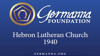 Hebron Lutheran Church in 1940 [upl. by Jaf]