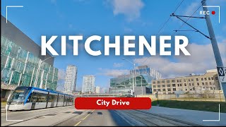 Kitchener 4k  Driving Kitchener Ontario  Waterloo Region Canada City Drive [upl. by Odlaumor141]