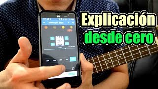 Como Hacer rasgueos y ritmos en ukulele paso a paso Principantes desde cero Cómo usar metronomo [upl. by Nerland]