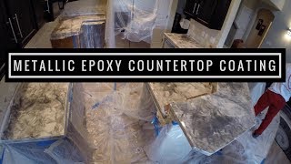 Metallic Epoxy Countertop Coating  Leggari Products Countertop Kit [upl. by Eissed]