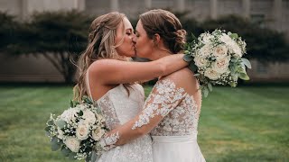 OUR WEDDING DAY  Lesbian Couple  Chicago [upl. by Bunow]