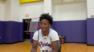 Cyr Malonga ECU Basketball Media Day interview [upl. by Einahpet]