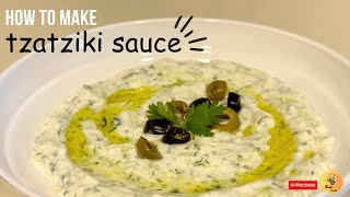 Easy Tzatziki Sauce Recipe Greek Yogurt Dip [upl. by Isidro]