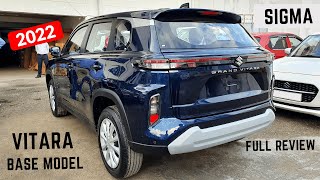 2024 Maruti Suzuki Grand Vitara Sigma Base Model  OnRoad Price Features Interiors  Vitara Sigma [upl. by Eelibuj]