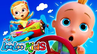 Vehicles and Bingo  Childrens Song and Nursery Rhymes from LooLoo Kids [upl. by Ahouh]