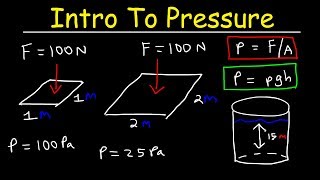 Introduction to Pressure amp Fluids  Physics Practice Problems [upl. by Arrat]