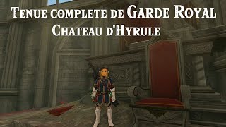 ZELDA TotK  Soluce Tenue complète de garde royal Béret uniforme et bottes [upl. by Reisinger]