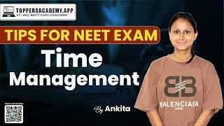 Time Management Tips for NEET Exam 2024  Boost Your Score with Smart Study Strategies neet [upl. by Lam289]