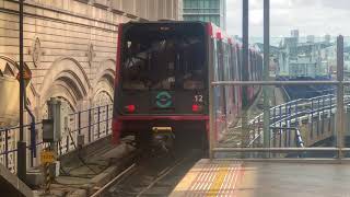 Ride on the DLR from Greenwich to Canary Wharf ￼ [upl. by Tnilf40]