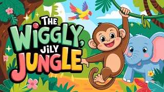 The Wiggly Jiggly Jungle  Kidzone Nursery Rhymes amp Kids Songs  Funzone [upl. by Haisoj875]