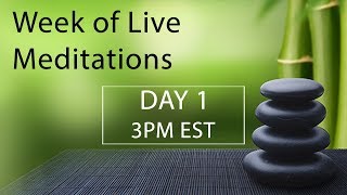 Live meditations  Day 1  Overcoming Obstacles [upl. by Rolando74]