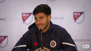 Carles Gil New England Revolution  2024 MLS Media Day [upl. by Anawk]