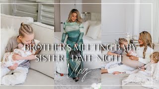 VLOG  6 Weeks Postpartum Brothers Meeting Baby Sister  Date Night NitraaB TV [upl. by Perpetua477]