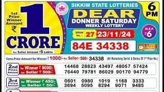 🔴Lottery Sambad Today 0600pm 231124 Dear Lottery Result Pdf Download [upl. by Hteik915]