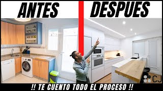 💥REFORMA TOTAL💥 el antes y despues de una cocina CJR [upl. by Haberman]