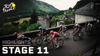 Tour de France 2024 Stage 11  EXTENDED HIGHLIGHTS  7102024  Cycling on NBC Sports [upl. by Shipman]