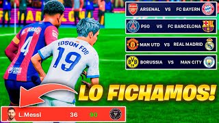 NOS ENFRENTAMOS A EDSON FDB EN EL MODO CARRERA 😱 Ficharemos a MESSI FIFA24 [upl. by Samara]