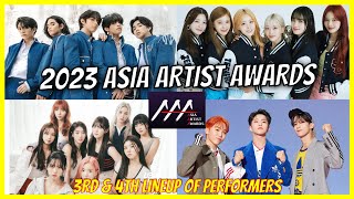 2023 Asia Artist Awards 3rd and 4th Lineup of Performers [upl. by Ratna387]