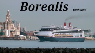 Borealis Leaving Liverpool New Brighton [upl. by Durrell987]