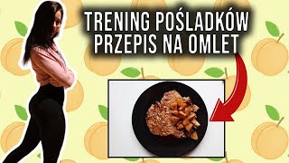 PRZEPIS NA OMLET Z JABŁKAMI  TRENING POŚLADKÓW [upl. by Romanas]