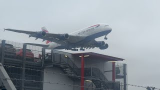 London Heathrow Plane Spotting afternoon arrivals RW27R [upl. by Kassie]