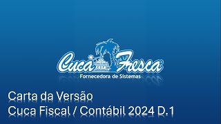 Versão  Cuca Fiscal Contábil 2024 D1 [upl. by Sinylg]