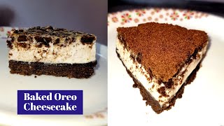 Eggless Baked Oreo Cheesecake Recipe  बेक्ड ओरियो चीजकेक [upl. by Aihsa]