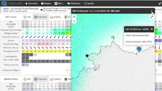 Iniciación a las previsiones meteorológicas windguru más facil [upl. by Eimme]