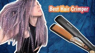 How to give volume to your hair with crimper  Kemei Hair Crimper Honest review [upl. by Chappelka707]