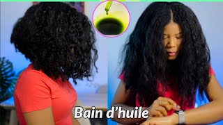 BAIN D’HUILE CHEVEUX SECS [upl. by Aiset]