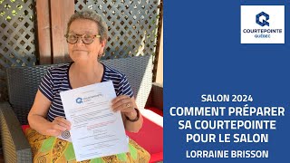 Lorraine Brisson  Comment préparer sa courtepointe pour le Salon [upl. by Aldon]