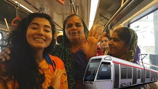 FIRST Ahmedabad Metro Womens Day Special Ride managed by an AllWomen Brigade [upl. by Hussey]