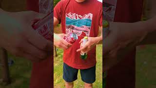 Opening a beer bottle with a soft drink can No way shorts [upl. by Alanson667]