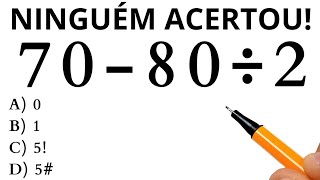 MATEMÁTICA BÁSICA  QUANTO VALE A EXPRESSÃO❓️ [upl. by Nivalc]