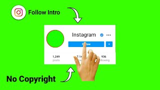 Facebook amp Instagram Follow intro  Green Screen  Nice Techno [upl. by Geiger]