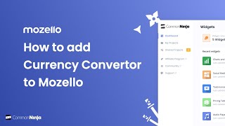 How to add a Currency Convertor to Mozello [upl. by Hanahs912]