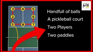 Around the World Drill Improve Your Pickleball 3rd Shot  CoachME [upl. by Leong]