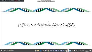 Differential Evolution Algorithm [upl. by Foy]