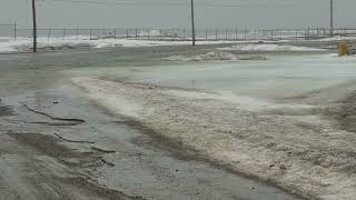 Flooding by Airport in Stephenville Feb 18 2022 [upl. by Neirual]