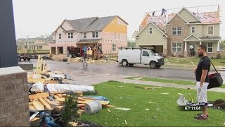 Homes damaged in Grovetown subdivision witness says he saw funnel cloud [upl. by Iolande]