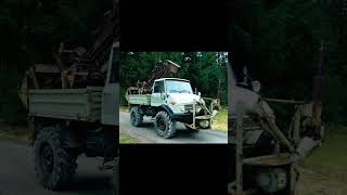 Unimog 406 mit Grabenfräse und Verfüllschnecke [upl. by Necyrb]