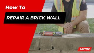 Secret to Brick Wall Repairs Loctite PL Premium MAX [upl. by Epolenep]