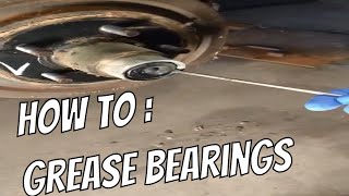 How to grease trailer bearings [upl. by Ahsauqal]