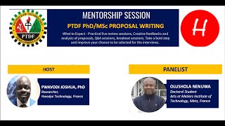 PTDF Grant PhD Proposal Live Review Session with Olushola Nenuwa PhD Candidate [upl. by Lerud]